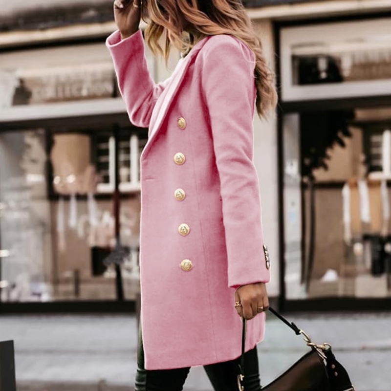 Wool Coat Peacoat - 652F Abrigos lana para mujer Otoño