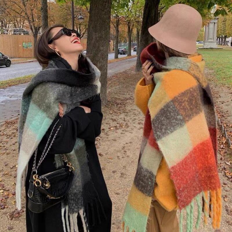 Cashmere Pashmina Wrap - Bufanda gruesa y cálida de lujo