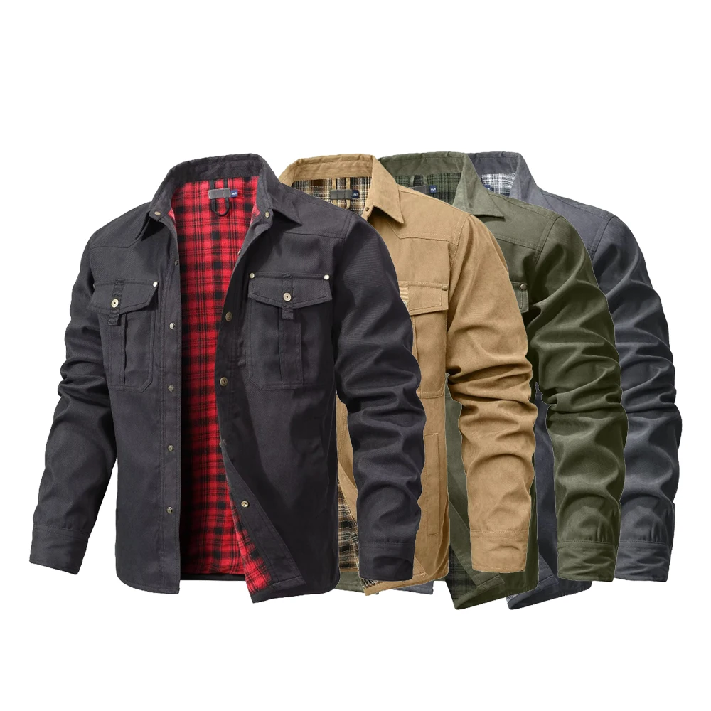 Chaquetas para hombre, camisa  - Flannel Shirt Lined reseña y precio