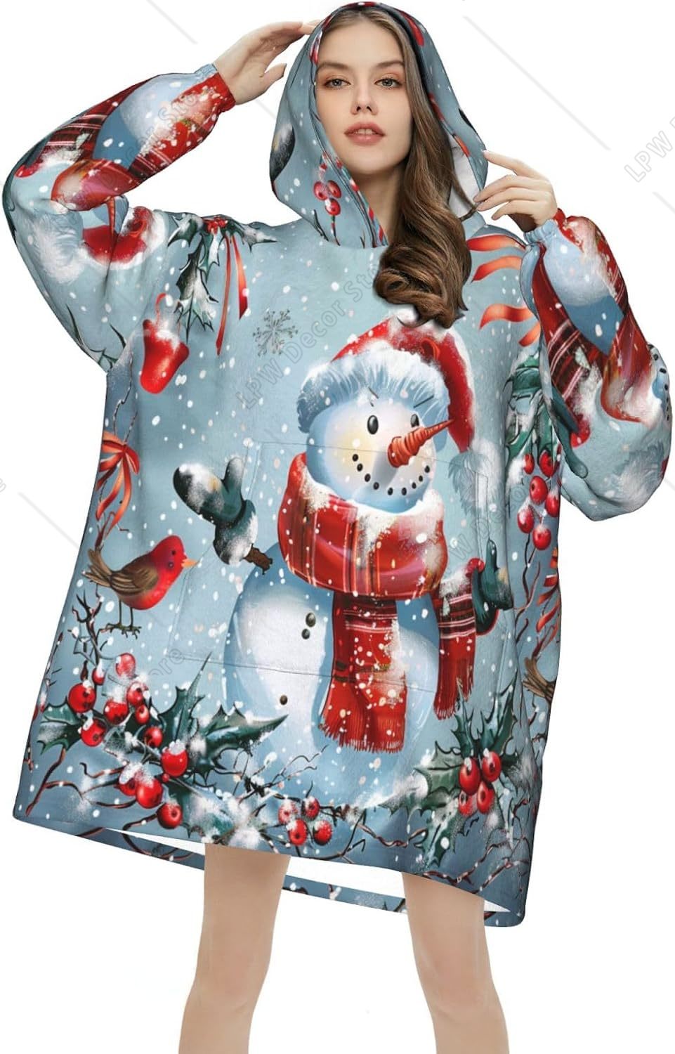 Manta con Capucha de Invierno  - Sherpa Hoodie Fleece reseña y precio