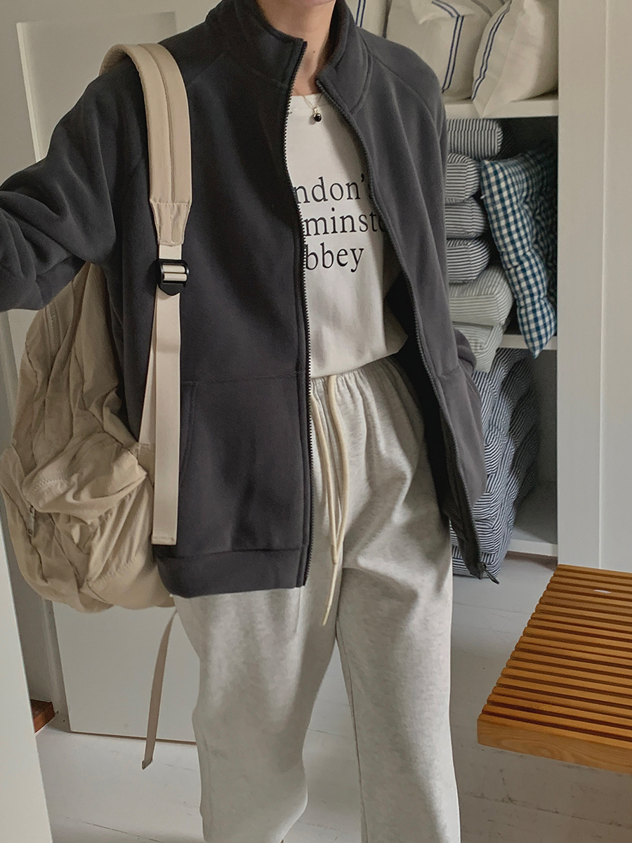 Sudadera de lana sin sombrero  - Sherpa Hoodie Fleece reseña y precio