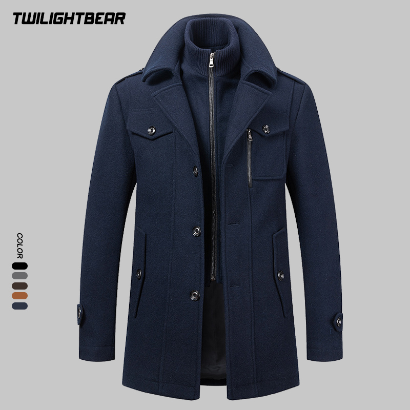 Abrigo de lana para hombre, ta - Wool Coat Peacoat reseña y precio
