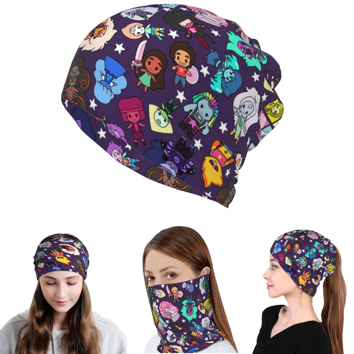 Crystal Gems Steven Universe B - Knit Beanie Hat Warm reseña y precio