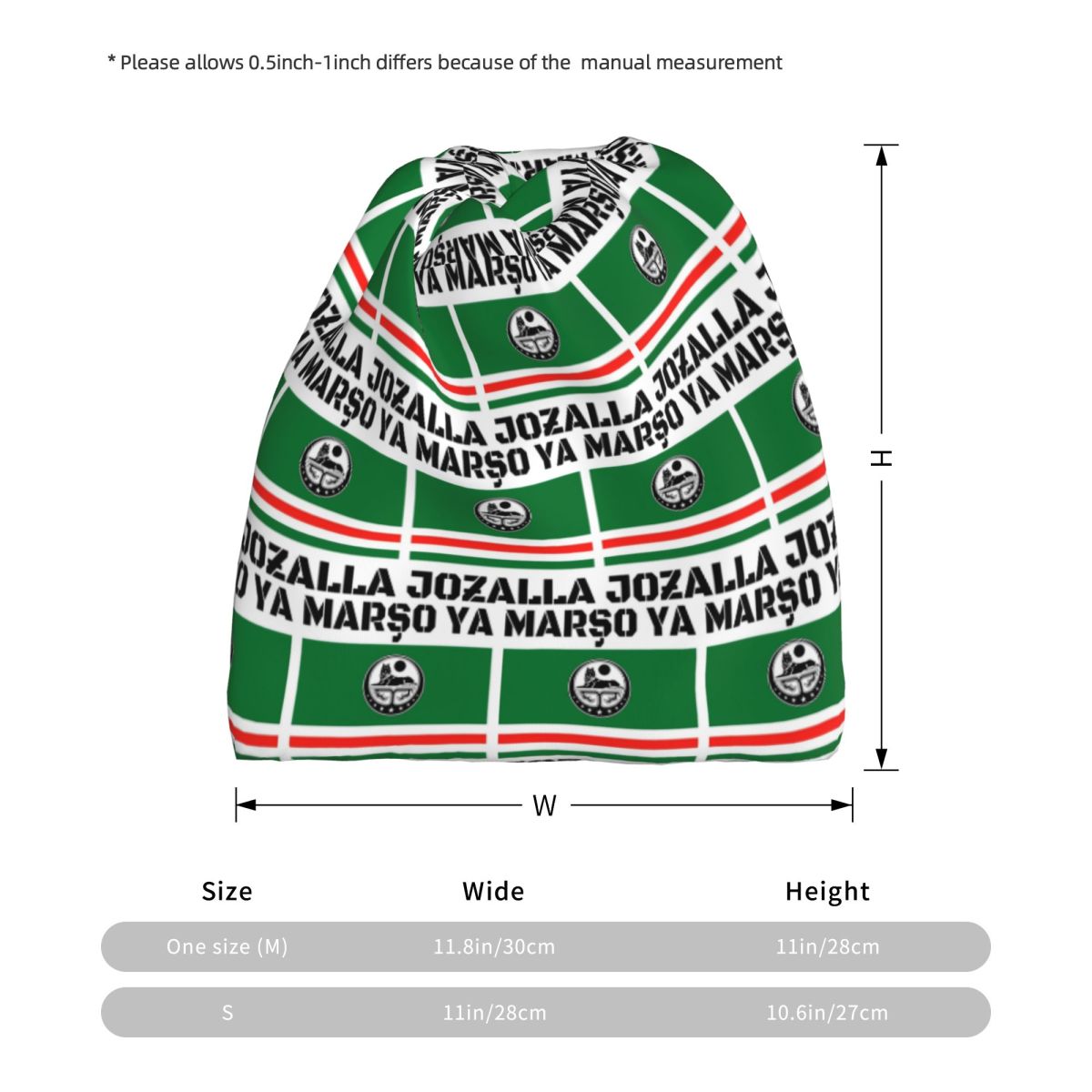 Marso Ya Jozalla Ichkeria Flag - Knit Beanie Hat Warm reseña y precio