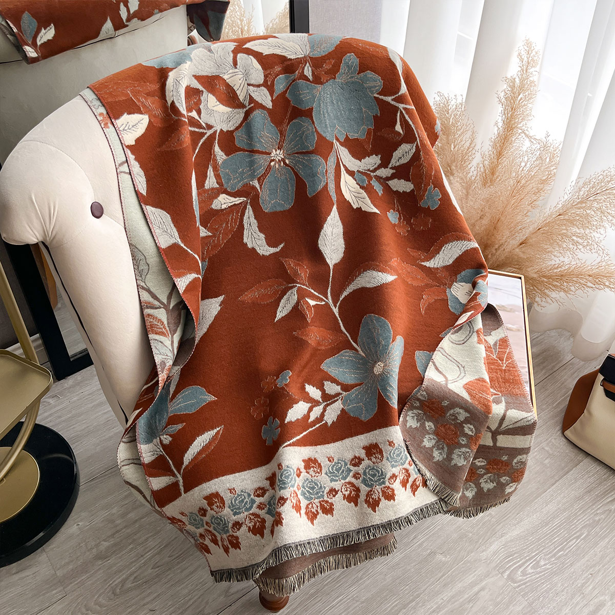 Bufandas gruesas de lujo de Ca - Cashmere Pashmina Wrap reseña y precio