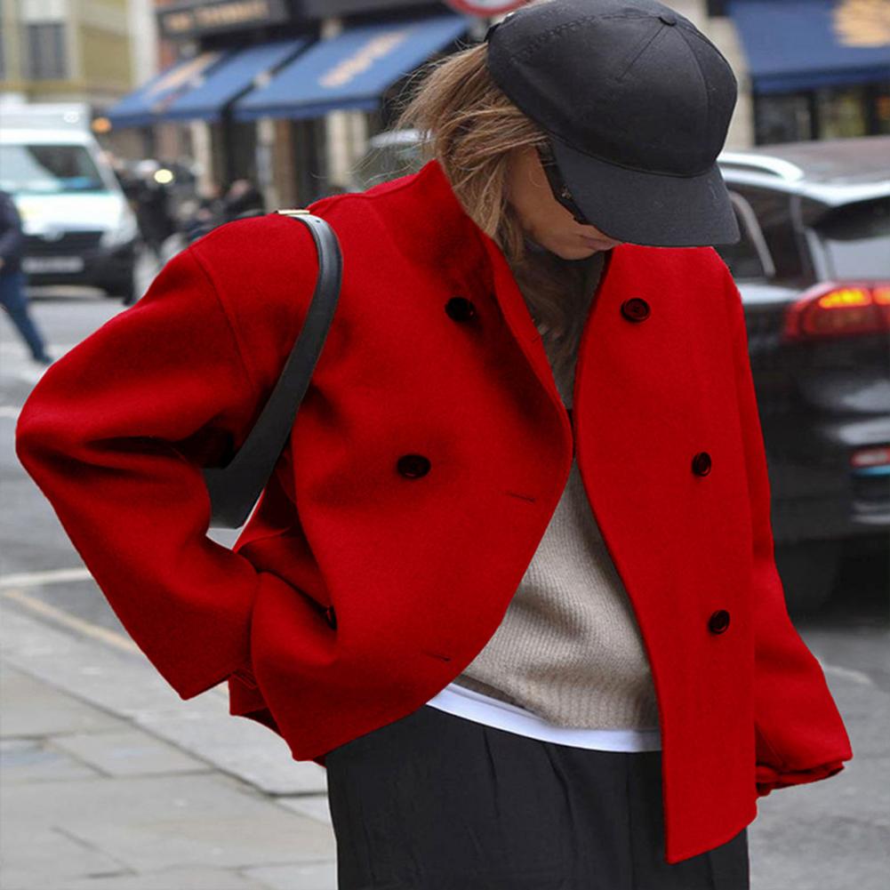 Abrigo de lana corto de invier - Wool Coat Peacoat reseña y precio