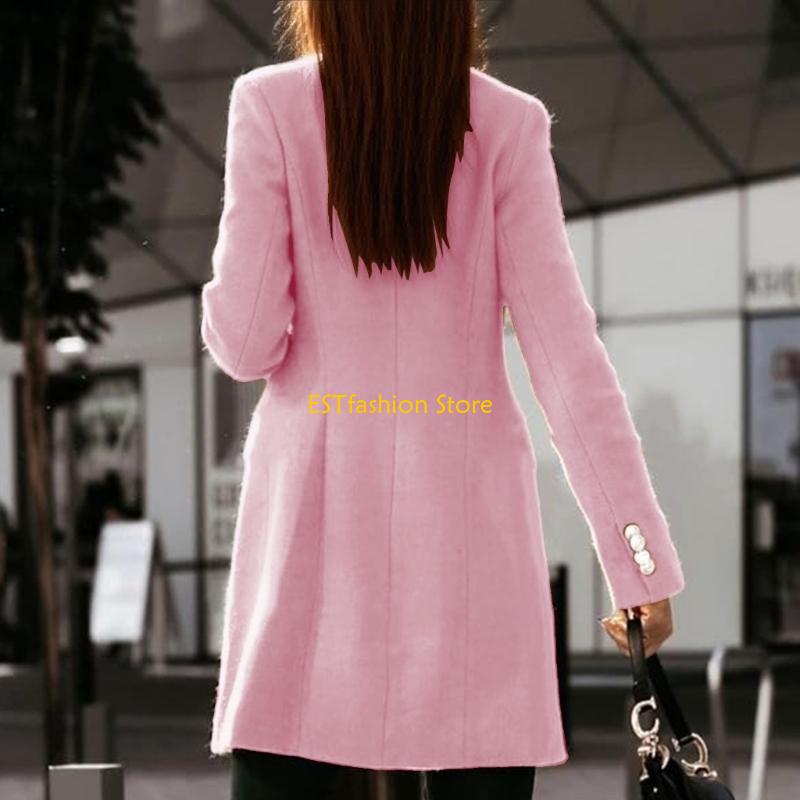 Y5GC Abrigos lana para mujer O - Wool Coat Peacoat reseña y precio