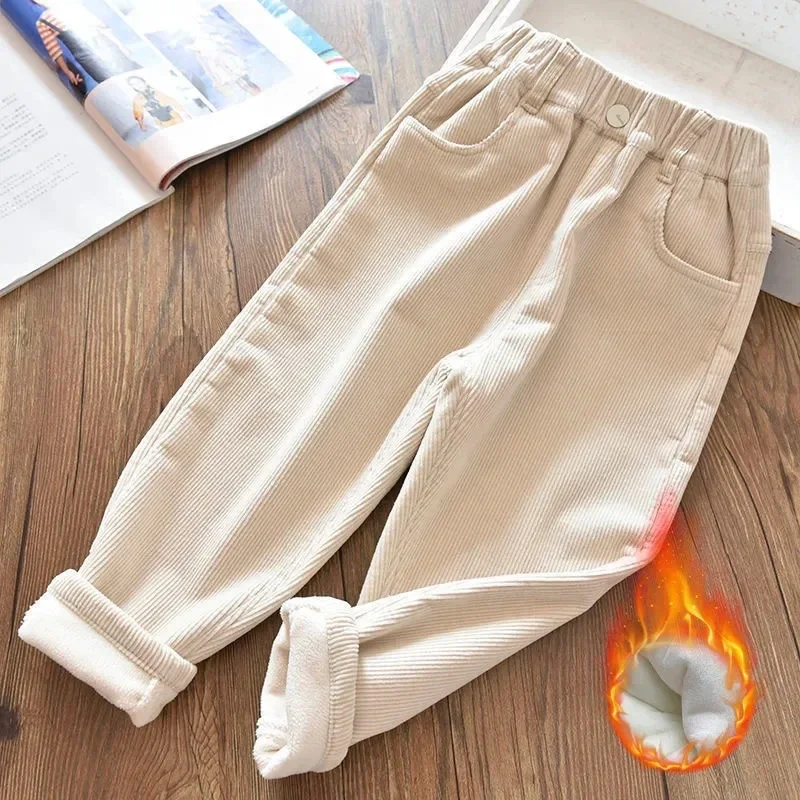 Pantalones de pana para niñas, - Corduroy Pant Warm reseña y precio