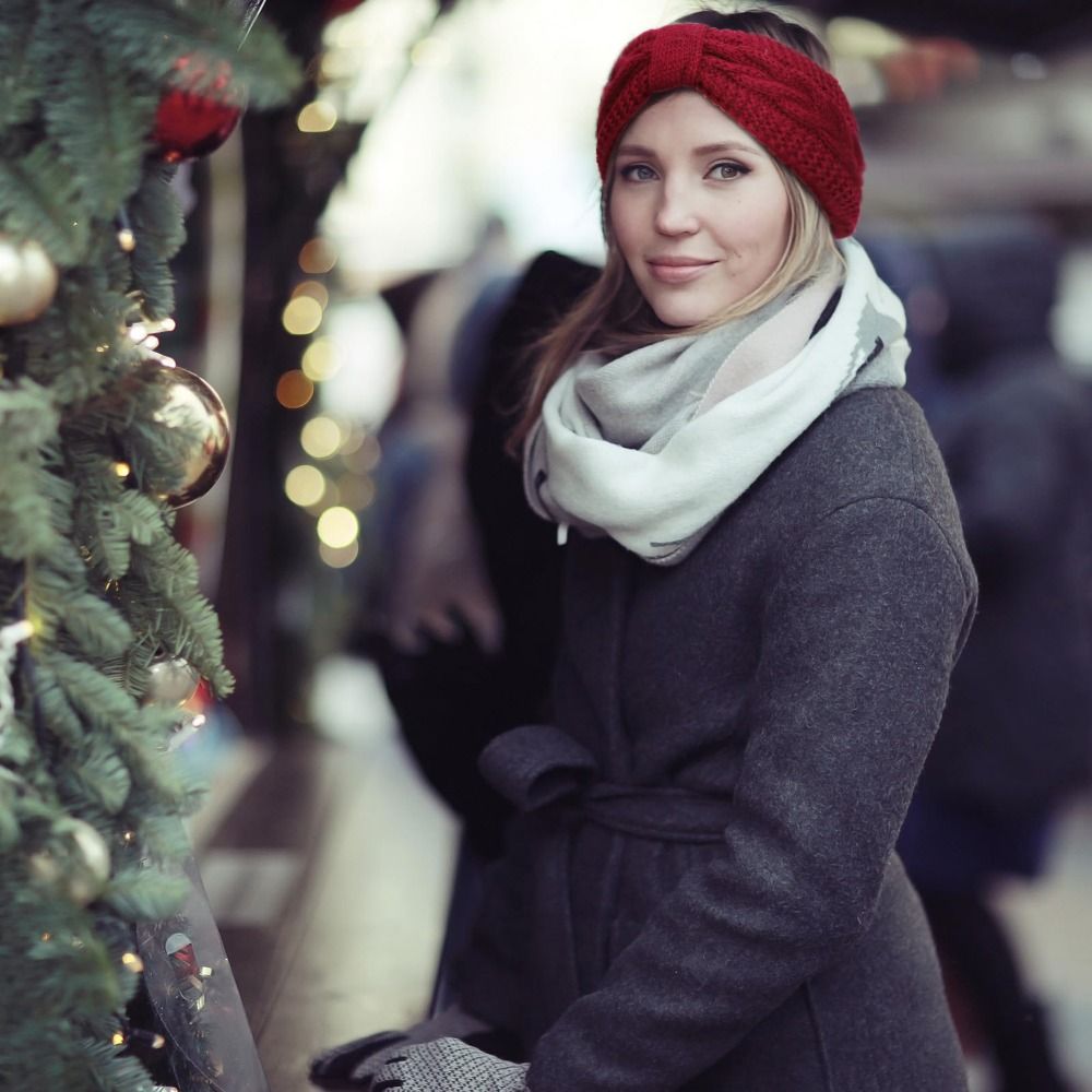 Diademas tejidas de invierno p - Winter Headband Fleece reseña y precio